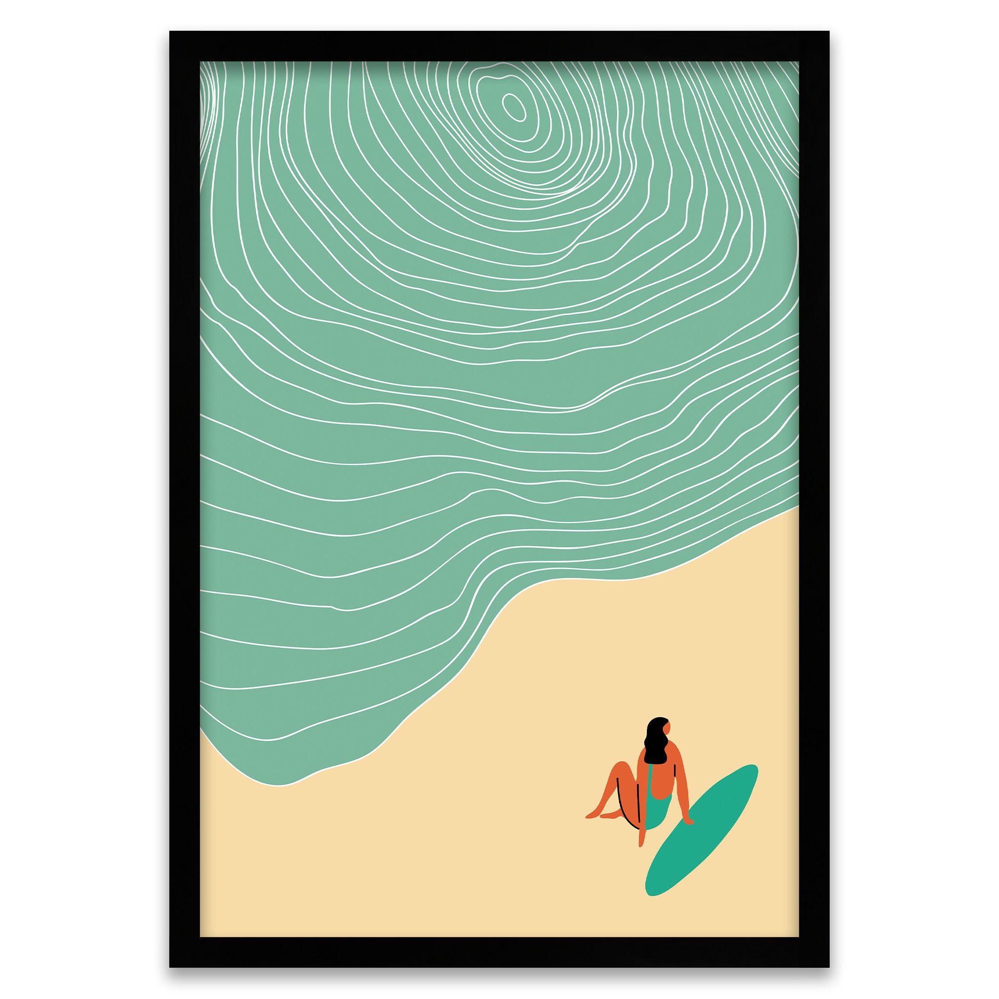 Waiting for the Wave - Surfer Girl