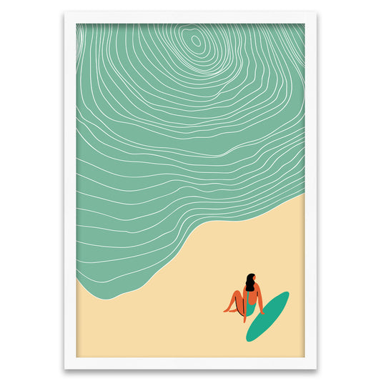 Waiting for the Wave - Surfer Girl