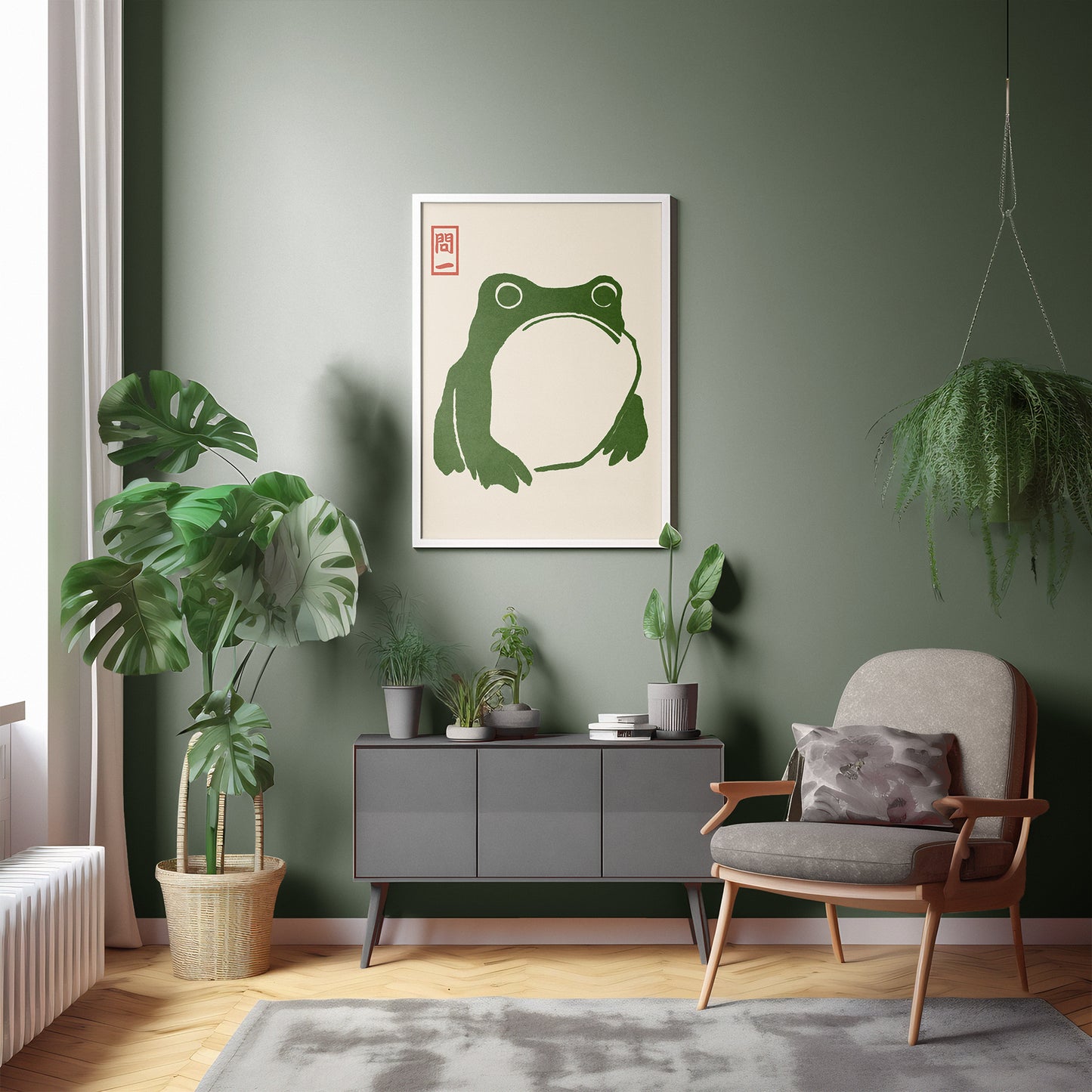 Zen Silence - Green Frog