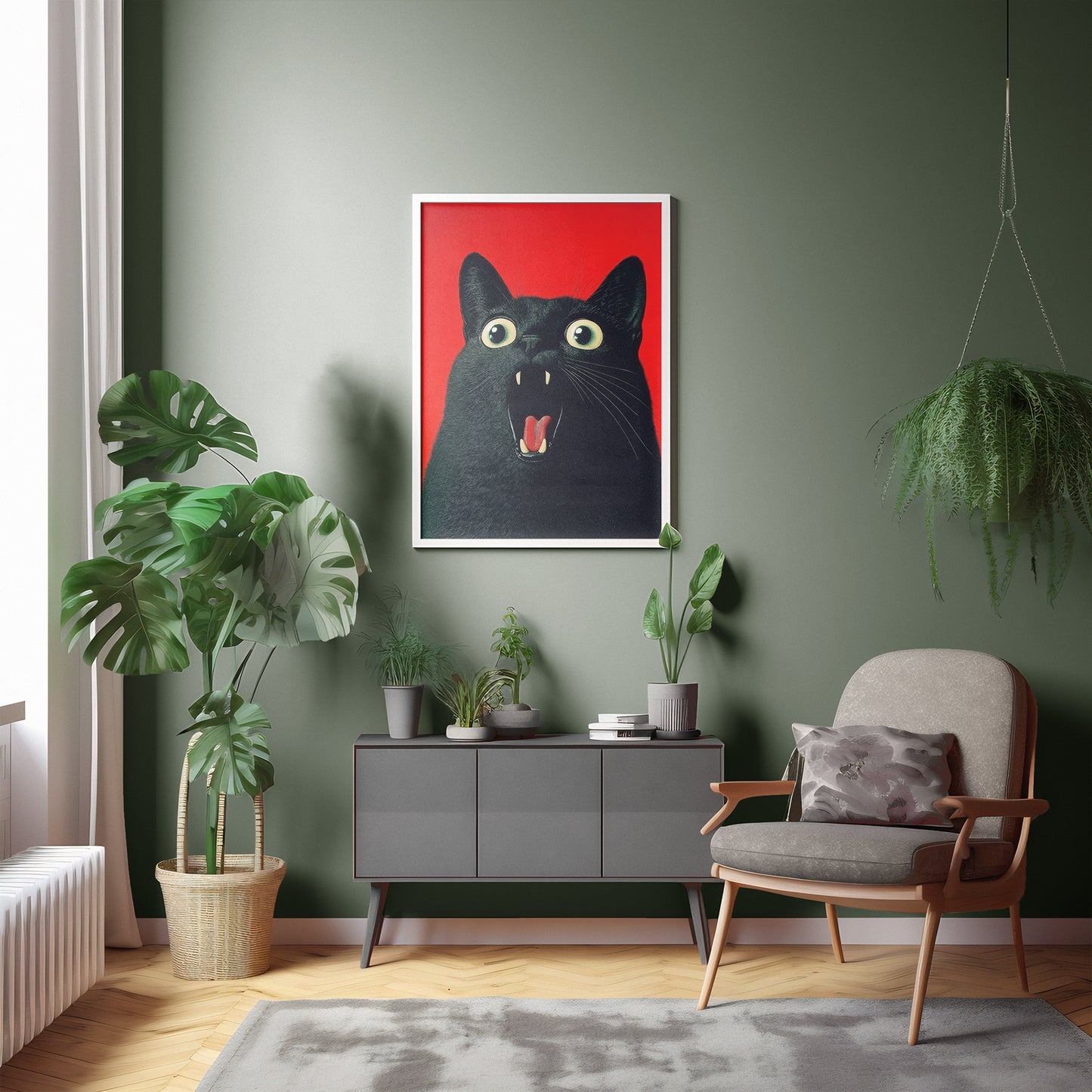 Scared Scream - Black Cat