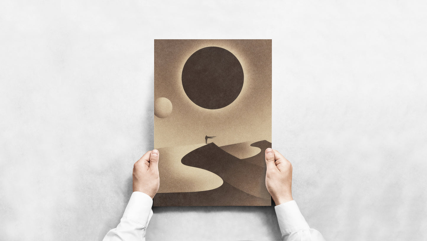 Cosmic Solitude - Desert Eclipse