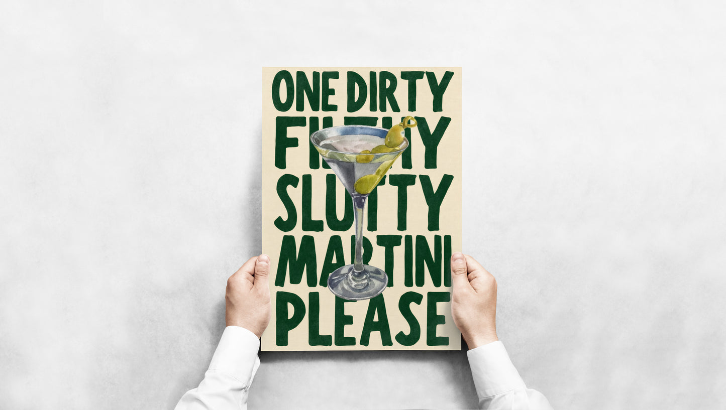 Dirty Martini - Typografie Kunst