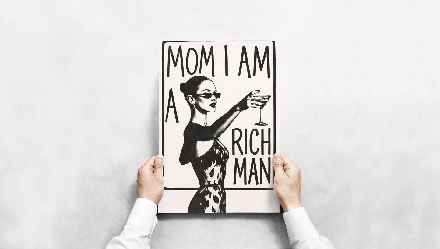 Ikonisches Zitat - I Am A Rich Man