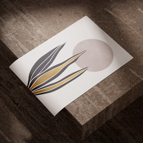 Florale Harmonie - Schlichte Eleganz Poster, als ungerahmtes Blatt Papier