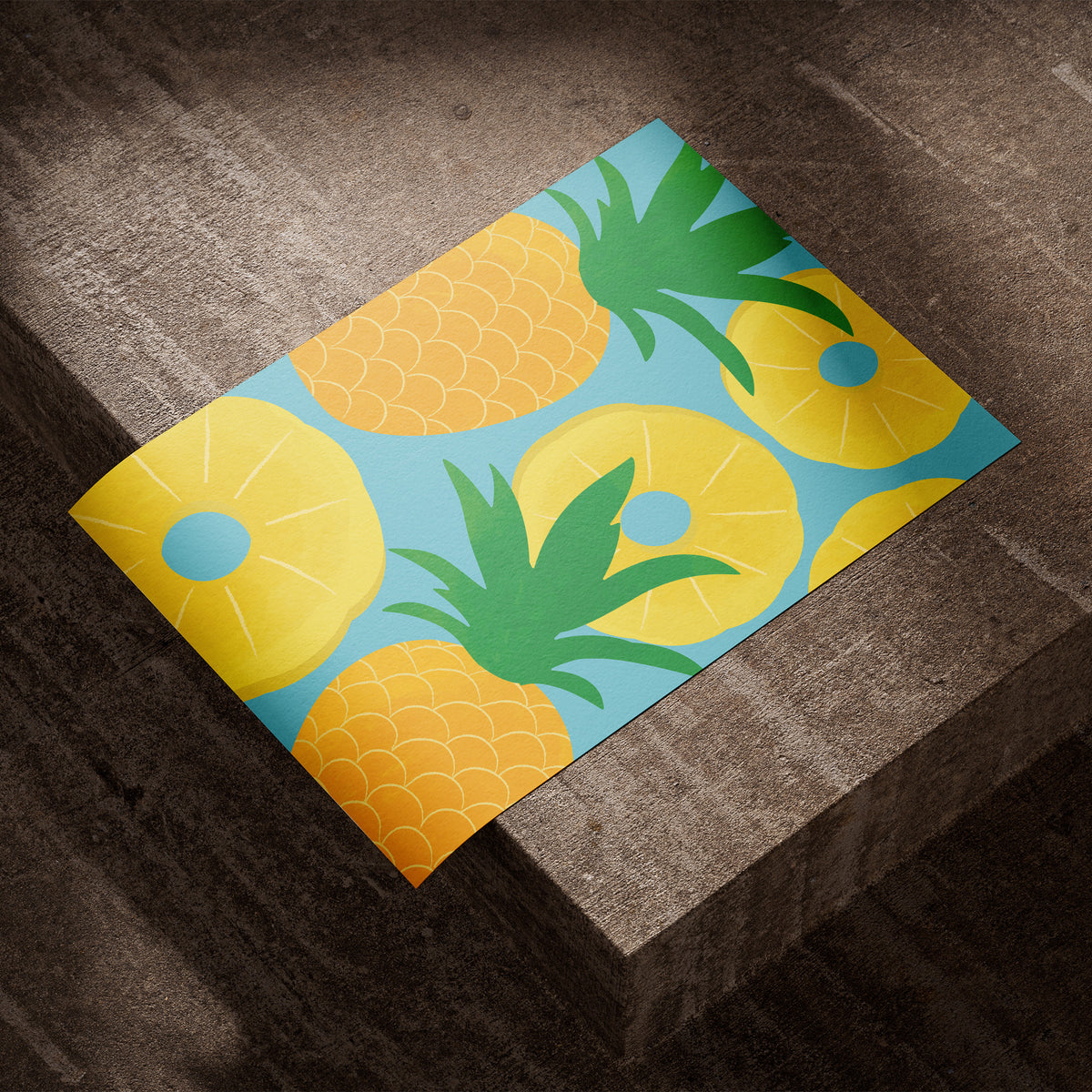 Fruchtige Komposition - Ananas-Träume Poster, als ungerahmtes Blatt Papier