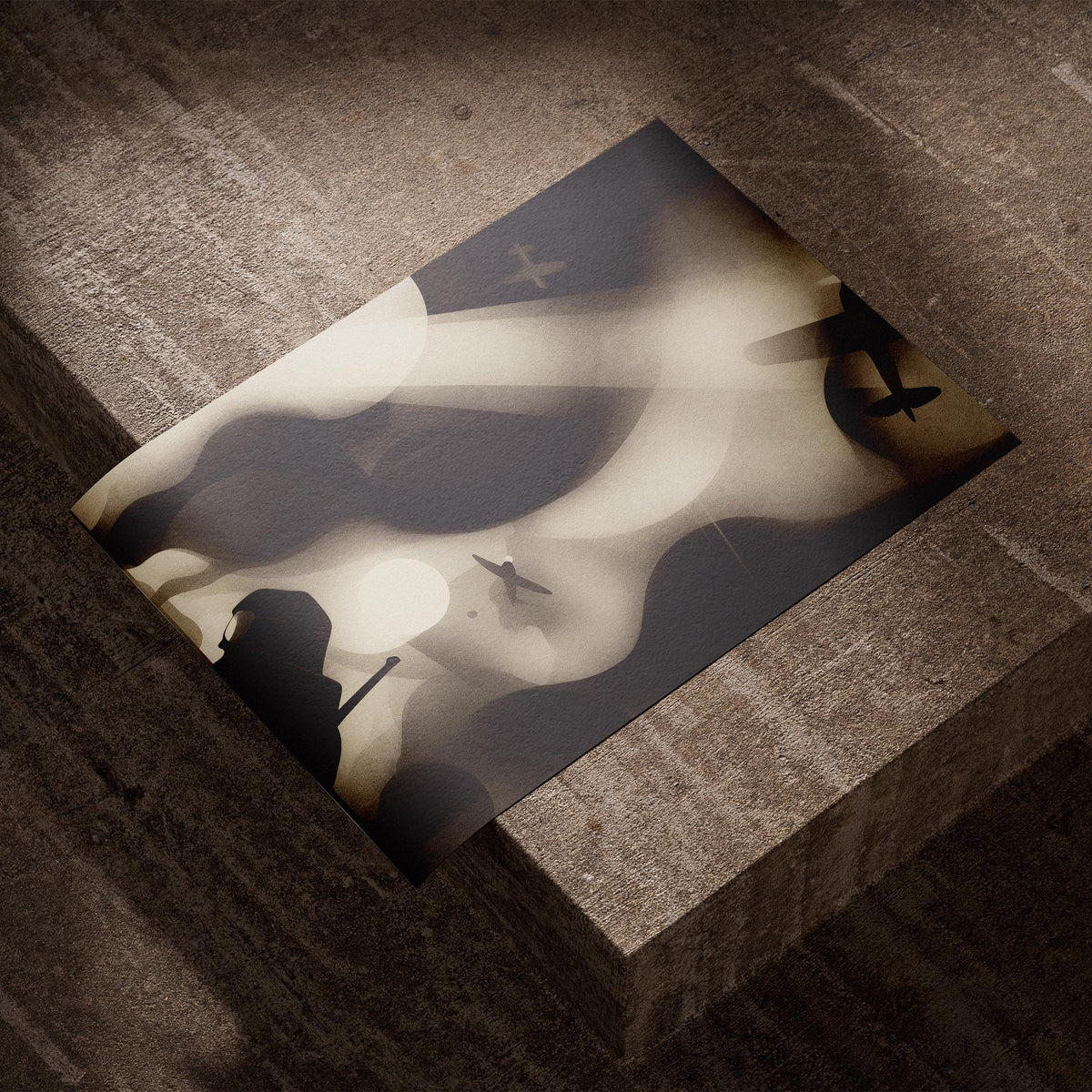 Nacht Patrouille - Film Noir Flugkunst Poster, als ungerahmtes Blatt Papier