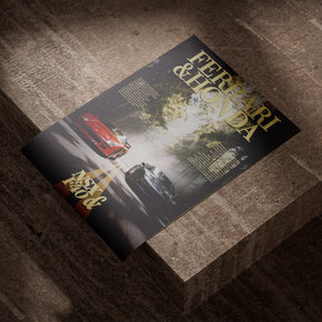 Rivalen der Strasse - Ferrari F40 x Honda NSX Poster, als ungerahmtes Blatt Papier