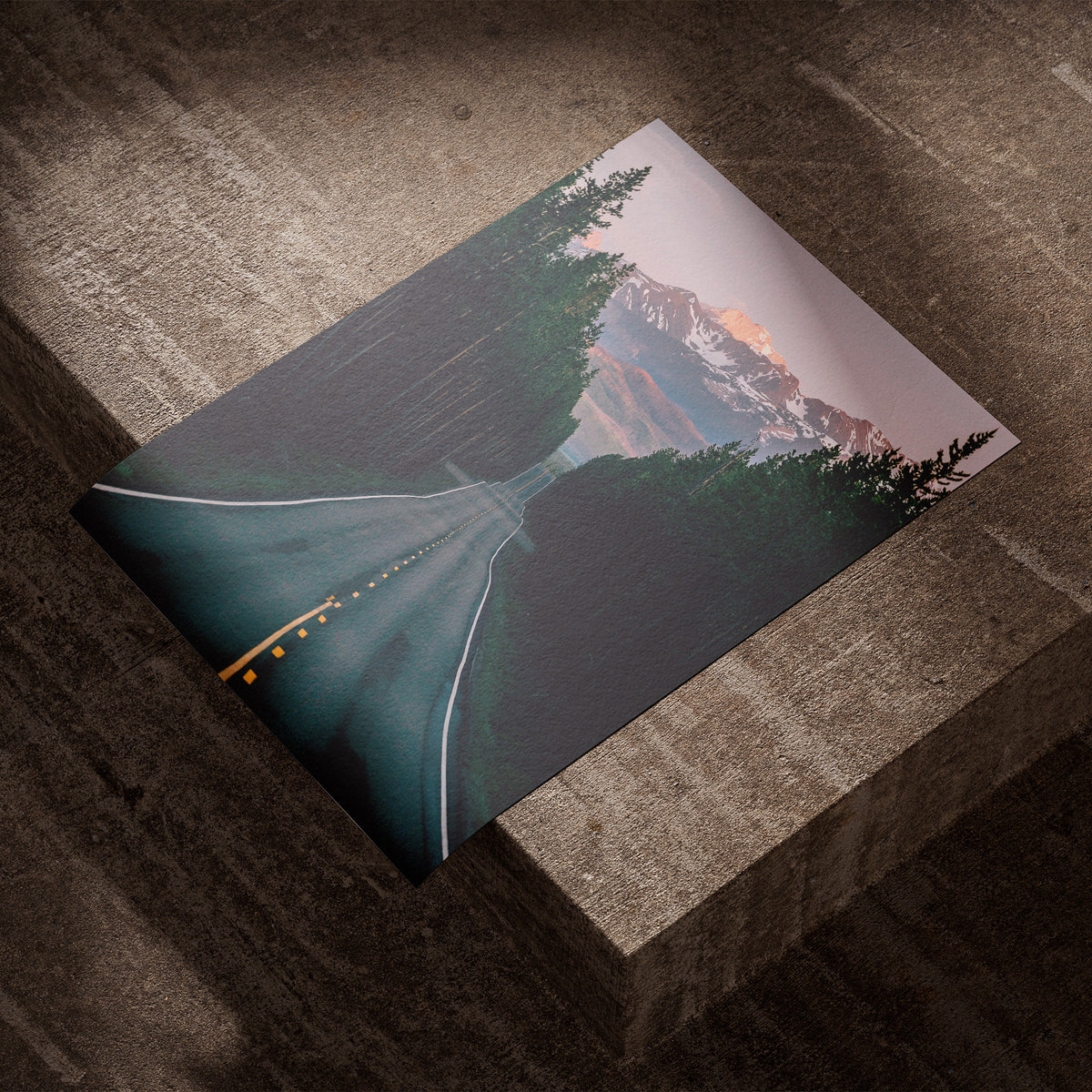 Der Weg liegt vor dir - Berg-Abenteuer Poster, als ungerahmtes Blatt Papier